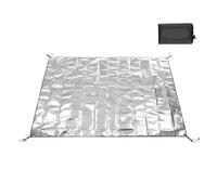 Esterilla Aislante De Aluminio Lona de Camping Impermeable for Picnic, Multifuncional, Polietileno, con Barrera Humedad Esterilla Suelo Caravana(S(125X200CM))