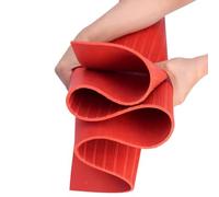 Esterilla Aislante de Goma 3/5 / 6/8 / 10 mm de Grosor Alfombrilla de Goma Aislante, Alfombrilla Aislante para Suelo, Almohadilla de Seguridad para Caja de Fusibles(Red,10mx1mx3mm (33'x3'x1/8"))