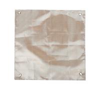 Esterilla Aislante para Acampada 60x60x0,2cm de Fibra de vidrio | Protección contra Chispas, Portátil y Beige, para Cocinas de Gas y Tiendas