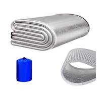 Esterilla aislante para acampar - lámina de aluminio PVC compuesto de algodón perlado grueso | Suelo aislante para tienda de campaña, colchoneta térmica reflectante para dormir | Viajes al aire libre