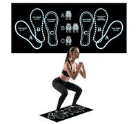 Esterilla antideslizante para sentadillas, con posicionamiento de pies, accesorio deportivo para entrenamiento en casa, diseño científico antideslizante y amortiguador, ideal para uso en casa