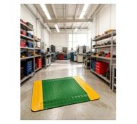 Esterilla antiestática y antifatiga, Alfombra Taller mecanico,Antideslizante Alfombrilla para Trabajo de pie,para jornadas laborales extensas(Green 2,90x120 cm)