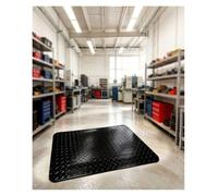 Esterilla antiestática y antifatiga, Alfombra Taller mecanico,Antideslizante Alfombrilla para Trabajo de pie,para jornadas laborales extensas(Black 1,90x120 cm)