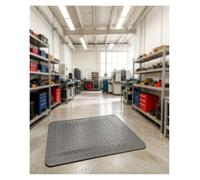 Esterilla antiestática y antifatiga, Alfombra Taller mecanico,Antideslizante Alfombrilla para Trabajo de pie,para jornadas laborales extensas(Gray 1,90x120 cm)