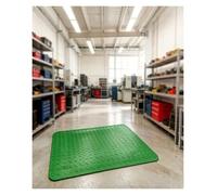 Esterilla antiestática y antifatiga, Alfombra Taller mecanico,Antideslizante Alfombrilla para Trabajo de pie,para jornadas laborales extensas(Green 1,60x120 cm)