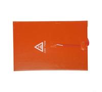 Esterilla calefactora de silicona, 220 V, 750 W, con parte trasera adhesiva, para impresora 3D, cama caliente, 200 x 300 mm, resistente a temperaturas de hasta 200 °C, color naranja