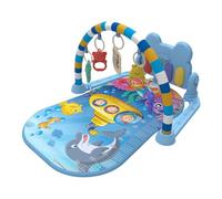 Esterilla de actividad para bebés - Esterilla de actividad para el desarrollo sensorial, juego de música y voz, esterillas de actividad de gimnasia, alfombras lavables para niños | Esterilla de bebé