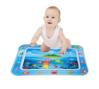 Esterilla de agua Tummy Time - Juguete sensorial inflable, alfombrilla de juegos de actividades de PVC, diseño de criaturas del océano marino | Desarrollo del cerebro Diversión Tummyti