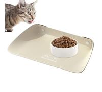 Esterilla de alimentación para gatos - No deslizante, diseño a prueba de salpicaduras | Esterilla duradera para perros y gatos, alfombrilla para el hogar para una fácil alimentación, resistente al