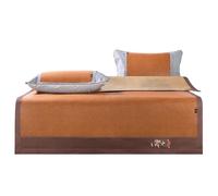 Esterilla de bambú para Cama de Verano, Esterilla de bambú para Cama de Verano, Plegable de Doble Cara, Almohadilla refrescante, Varios tamaños (120 cm x 195 cm)