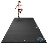 Esterilla de ejercicio extra grande premium - 9 pies x 6 pies x 14 pulgadas ultra duradera, antideslizante, tapete de entrenamiento para piso de gimnasio en casa - Plyo, MMA, Cardio Mat - Uso con o