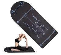 Esterilla de ejercicio para rueda de rodillo Ab de 59 x 24 pulgadas, extra larga, aislamiento acústico, antideslizante, para suelo, yoga, pilates, entrenamiento de gimnasio en casa, protección d