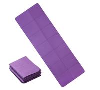 Esterilla de ejercicio plegable | alfombrilla antideslizante portátil de doble cara | Estera de fitness plegable con bolsa de transporte para yoga, pilates, gimnasio en casa, viajes, comodidad y