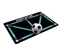 Esterilla de entrenamiento de fútbol 1 tapete de entrenamiento fútbol que mejora el juego pies y control del balón