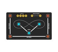 Esterilla de entrenamiento de fútbol, 119 cm x 81 cm, silenciosa, equipo de entrenamiento de hockey para ejercicios de hockey - para interior y exterior, suelo, parque infantil, campo, jóvenes, niños