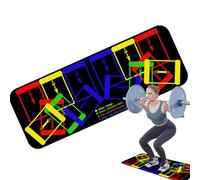 Esterilla De Entrenamiento Push Up: Material De PU Antideslizante, Guía De Ejercicios Impresa, Cómoda Almohadilla De Entrenamiento, Equipo Duradero Para Gimnasio En Casa, Solución De Fitness Multifunc