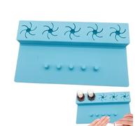 Esterilla de esmalte de uñas para mesa - uñas de silicona portátil - reposo, cojín de manicura sin deslizamiento, accesorio esencial para uñas para el hogar y el salón, protege las superficies de