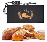 Esterilla de fermentación de pan, 53x25cm Esterilla para Hornear Masa Madre de 55 W con Controlador de Temperatura Ajustable, alfombrilla para calentar el pan para masa madre, prueba de masa, yogur