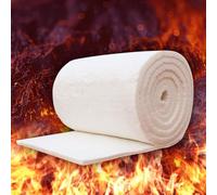 Esterilla de fibra de cerámica, de aislamiento de alta temperatura, manta de fibra de cerámica, manta de algodón, algodón y silicato de aluminio, impermeable, resistente a la humedad,