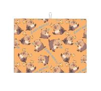 Esterilla De Fregadero Fácil De Limpiar Tapete Escurridor Capibara, No Lo Decía En Serio. Durable Alfombrilla Escurreplatos para Sartenes Bar Vajilla 46X41cm