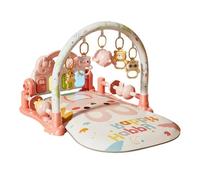 Esterilla de gimnasia para bebé, tela de polipropileno, 49 x 72 x 41 cm, alfombra de juegos educativos con proyección de luz de música de piano, actividad sensorial, desarrollo de conciencia, fiesta