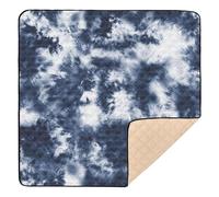 Esterilla de gimnasio y actividades para niños, color azul, grande y elegante, para interiores y exteriores, cómoda esterilla de gateo para niños, 127 x 127 cm