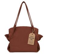Esterilla de picnic 2 en 1 y bolsa de transporte convertible (marrón)