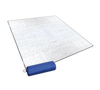 Esterilla de picnic al aire libre - 195 x 180 cm lámina térmica de aluminio para camping | Almohadilla aislante plegable para tienda de campaña, cubierta de suelo de doble cara para senderismo, viajes