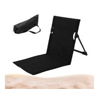 Esterilla de playa plegable con respaldo ajustable - Esterilla plegable - Tumbona de jardín - Esterilla para jardín, camping, picnic, viajes, vacaciones, negro/beige/marrón/verde 1/verde