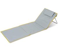 Esterilla de Playa Stagecaptain “Layla” - Esterilla Acolchada con Almohada - Respaldo Ajustable sin Escalas - Bolsa de Almacenamiento con Cierre - Tumbona Ligera Plegable con Correa de Transporte