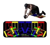 Esterilla de poliuretano para guía de flexiones, cómoda alfombrilla antideslizante para ejercicios de fitness, equipo de fitness duradero | Mejora la eficiencia del gimnasio en casa y culturismo