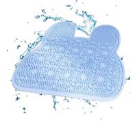 Esterilla de silicona antideslizante para pies, exfoliante para pies con de espalda para la ducha, para masaje, limpieza de hombres, mujeres, personas mayores, niños, casa, bañera, suelo