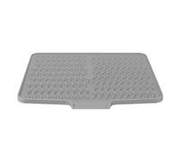 Esterilla de silicona grande para escurrir, alfombrilla de goteo de silicona, bandeja de goteo plegable y antiderrames, secado rápido para el fregadero