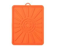Esterilla de silicona para barbacoa 2 unidades de tapetes silicona antiadherentes for escurrir, ideales for planchas y sartenes(Orange)