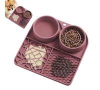Esterilla de silicona para comer lento para perros de calidad alimentaria y proporciona una superficie suave y saludable para las comidas | Alfombrilla para fugas para perros para mejorar la salud