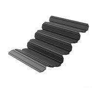 Esterilla de silicona para escurrir platos, 40 x 60 cm, plegable y antideslizante, para platos, ollas, sartenes, resistente al calor, para cocina, como base para cafetera y nevera (negro)