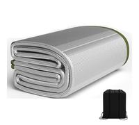 Esterilla de Suelo de Camping - 7 mm de Grosor - Esterilla de Aluminio para Dormir para Camping, Aislante Térmico, Esterilla de Camping Impermeable de Aluminio para Camping al Aire Libre(2.5m x 2m)
