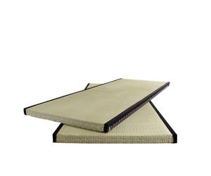 Esterilla de Tatami 70x200 Hierba Rush/ Negro