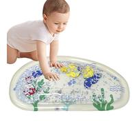 Esterilla de tiempo inflable para el vientre, juguete sensorial lleno de agua, superficie de juego visual brillante flotante | Cama de suelo infantil, cama, bañera, compromiso, crecimiento