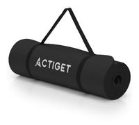 Esterilla de yoga 183 x 61 cm de TPE y NBR, esterilla de fitness para yoga, pilates, estiramiento, gimnasia y entrenamiento en el suelo, esterilla de entrenamiento con correa para el hogar, gimnasio y