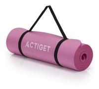 Esterilla de yoga 183 x 61 cm de TPE y NBR, esterilla de fitness para yoga, pilates, estiramiento, gimnasia y entrenamiento en el suelo, esterilla de entrenamiento con correa para el hogar, gimnasio y