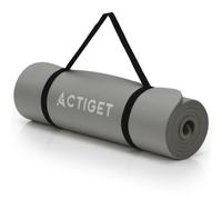 Esterilla de yoga 183 x 61 cm de TPE y NBR, esterilla de fitness para yoga, pilates, estiramiento, gimnasia y entrenamiento en el suelo, esterilla de entrenamiento con correa para el hogar, gimnasio y