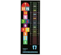 Esterilla de Yoga, Almohadilla de Salto Larga de pie for Sala de Juegos for niños, Estera de Cuerda Antideslizante Colorida for Azulejos/Alfombra/Suelo Liso, Tablero de Medida Multifuncional