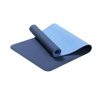 Esterilla de yoga antideslizante de color sólido para fitness, ejercicio, meditación y ayuno (azul oscuro)
