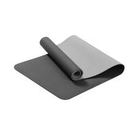 Esterilla de yoga antideslizante de color sólido para fitness, ejercicio, meditación y ayuno (negro)