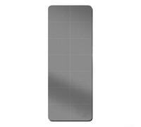 Esterilla de yoga antideslizante para entrenamiento en casa, pilates, fitness, tapete plegable portátil 183 x 61 cm, 4 mm de grosor (gris)