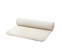 Esterilla de yoga de lana Surya Premium (dobladillo), extra de grosor & kuschelige Estera de lana virgen, antideslizante, extra de suave, 200 x 75 cm (de pelo largo, 1500 g/m²), grünvergnügt Matte