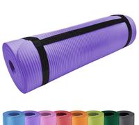 Esterilla de yoga de lujo antideslizante y acolchada, correa de transporte extra gruesa, 15 mm, con asa para el hogar y el exterior, también como esterilla para dormir o camping, 180 x 60,5 cm