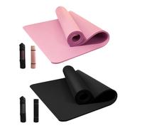 Esterilla de yoga de té para mujeres y hombres, antideslizante, esterilla de ejercicio para el gimnasio en casa con correa de transporte | Tarpisejercicio antideslizante ideal Pōur las tablas y