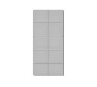 Esterilla de Yoga de TPE Ecológica, Plegable, Superficie Antideslizante de Doble Cara, Ideal para Viajes, Pilates y Ejercicios de Suelo, Color Gris